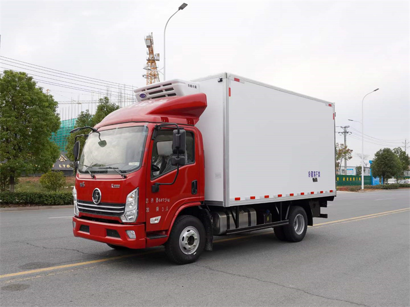 國六陜汽德龍4.2米端藍(lán)牌冷藏車