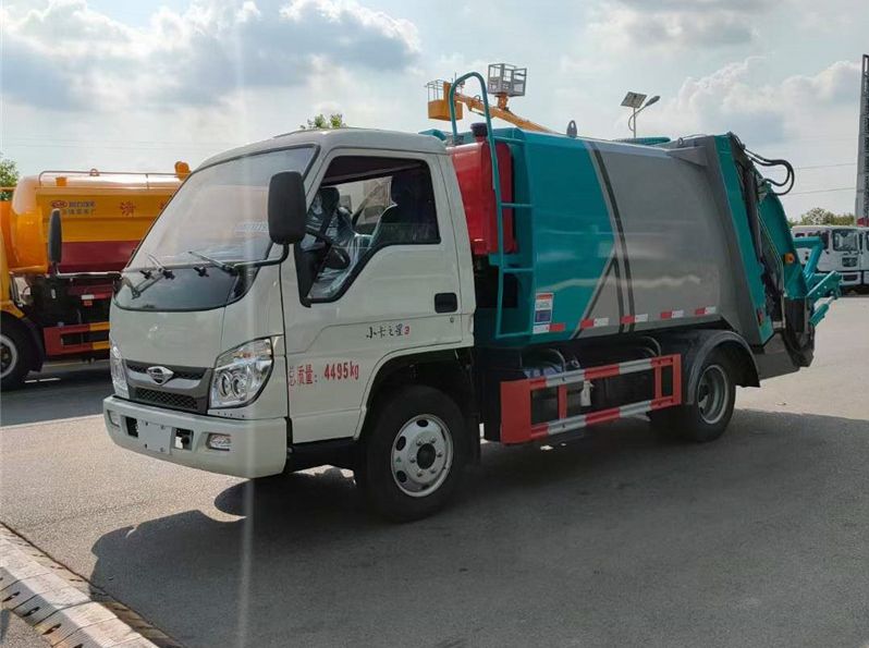 福田5方藍牌壓縮垃圾車新規(guī)